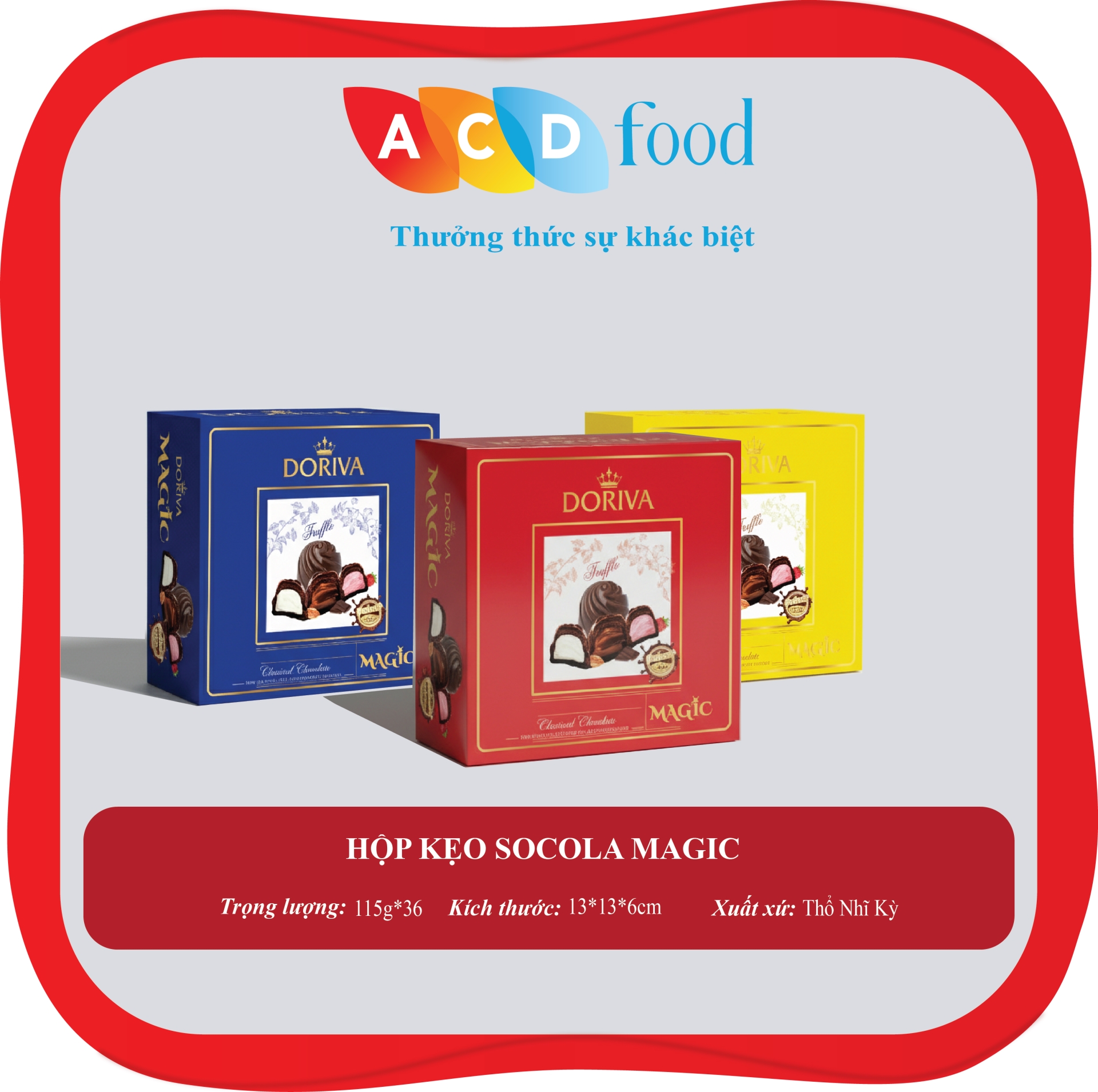 HỘP KẸO SOCOLA MAGIC